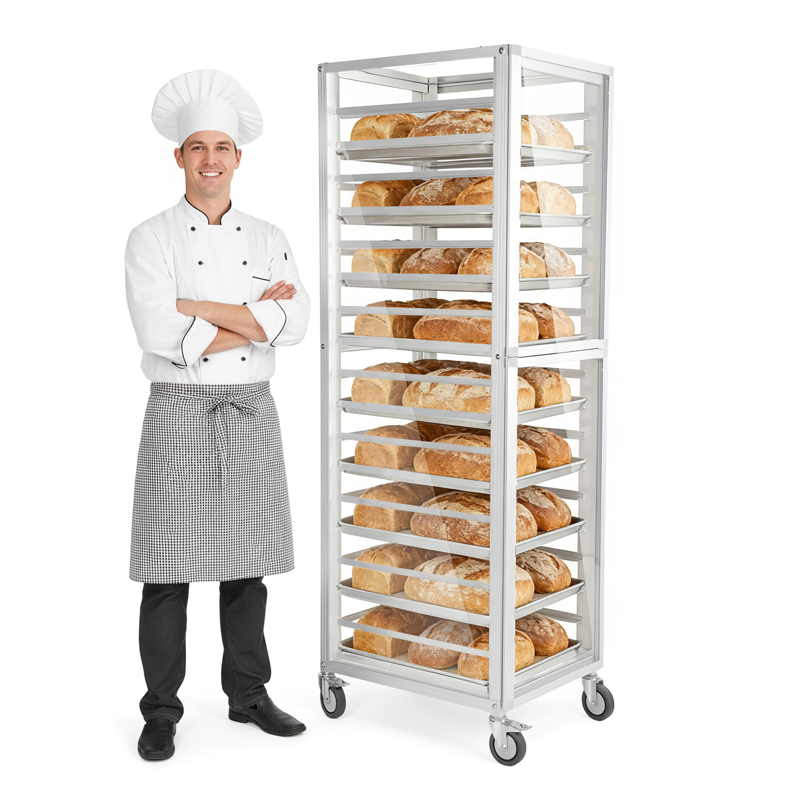 Kitchen Baking Cart - 18 Tiers Commercial Bakery Racks with