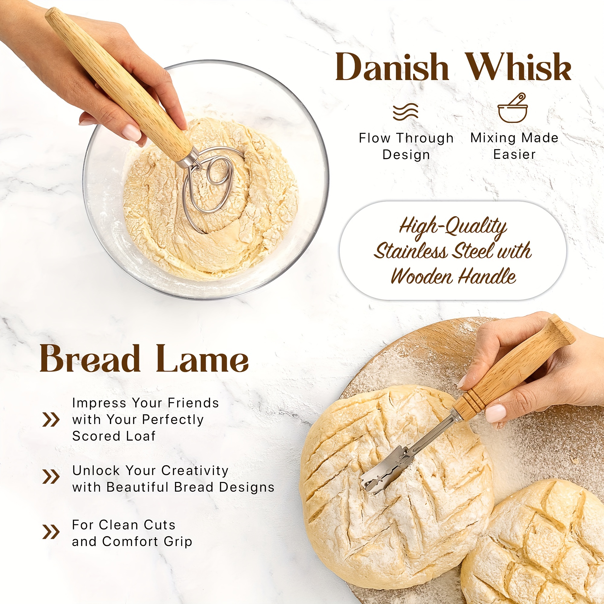 Bread Lame Danish Dough Whisk  - огляд і ціна Bread Lame Scoring