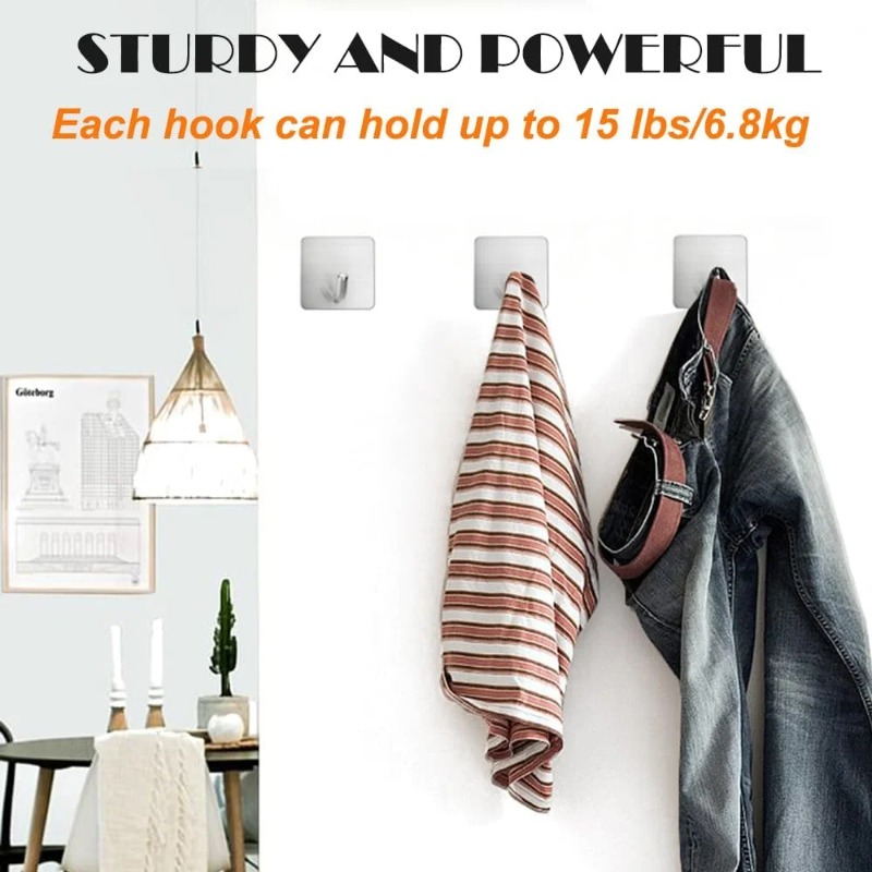 4Pcs No Drill Self Adhesive St - огляд і ціна Kitchen Zo