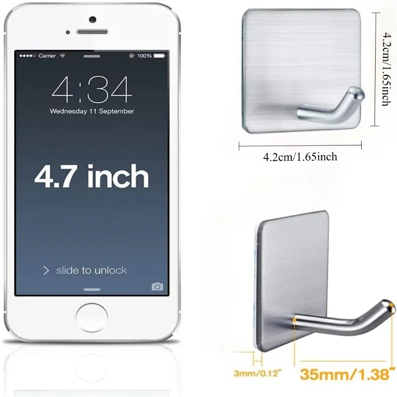 4Pcs No Drill Self Adhesive St - огляд і ціна Kitchen Zo