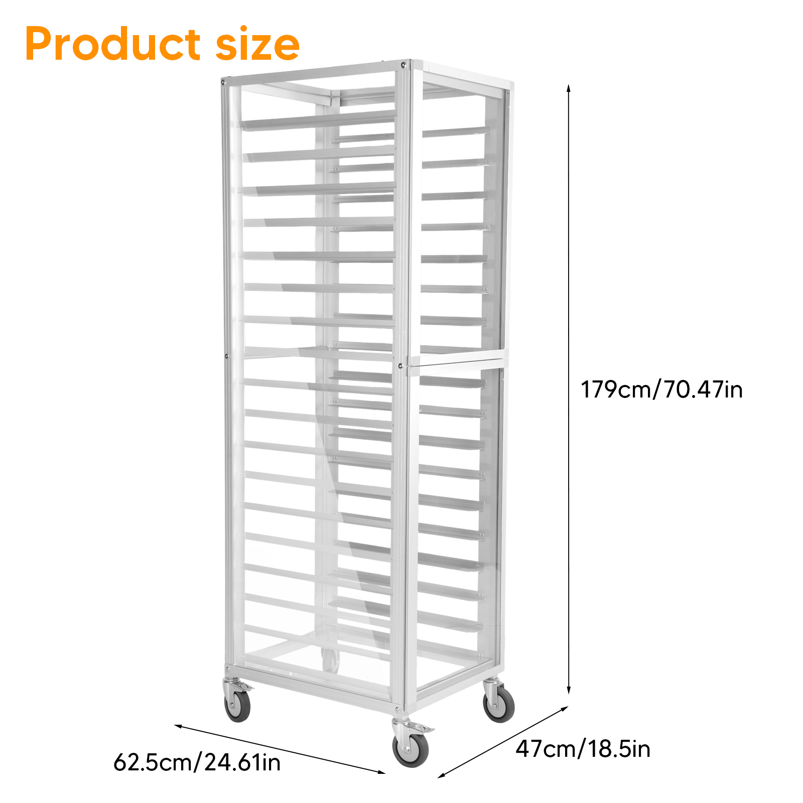 18 Tiers Commercial Bakery Rac - огляд і ціна Kitchen Baking Cart
