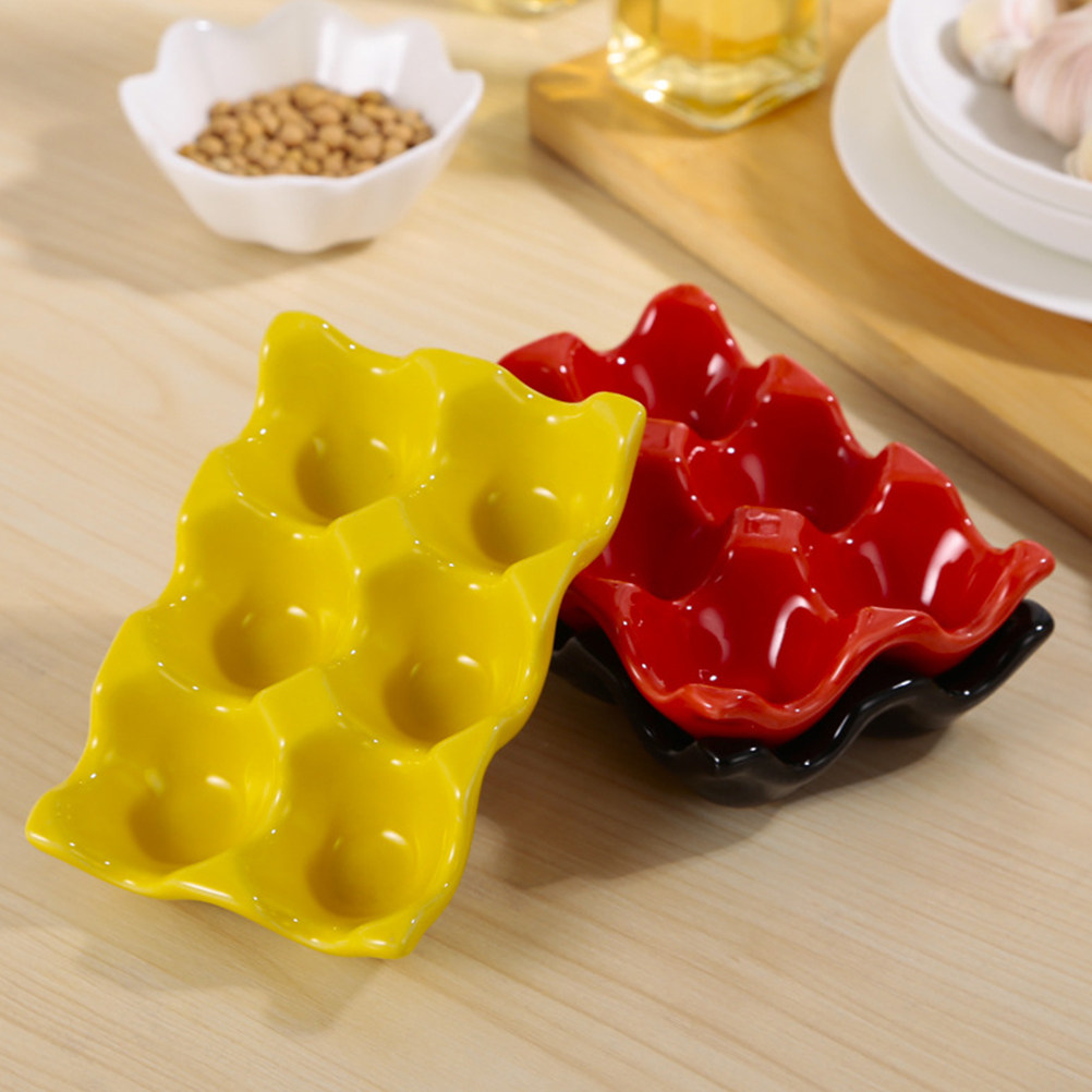 1Pcs Polished Ceramic Egg Serv - огляд і ціна Kitchen Baking Organization
