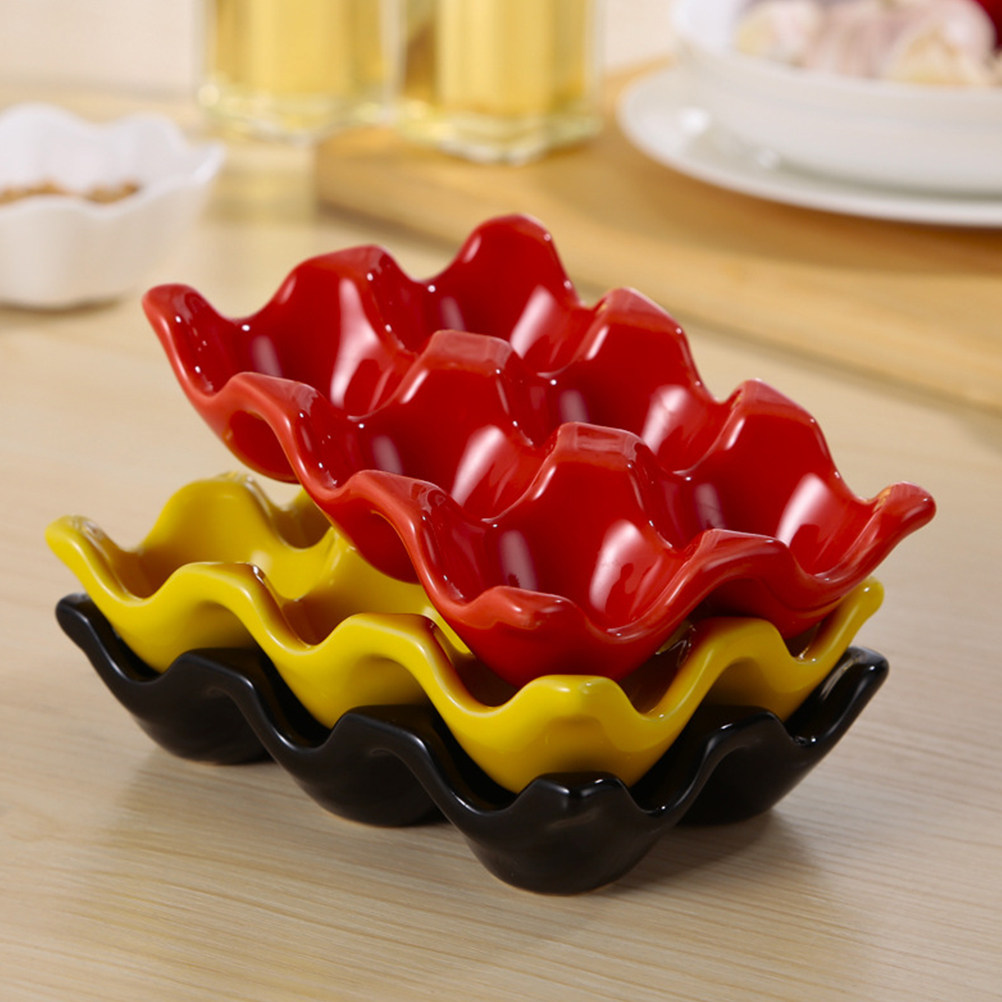 1Pcs Polished Ceramic Egg Serv - огляд і ціна Kitchen Baking Organization