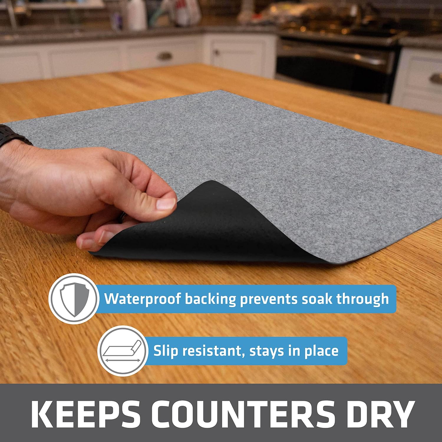 Jumbo XL Dish Drying Mat (19x2 - огляд і ціна Kitchen Baking Counter