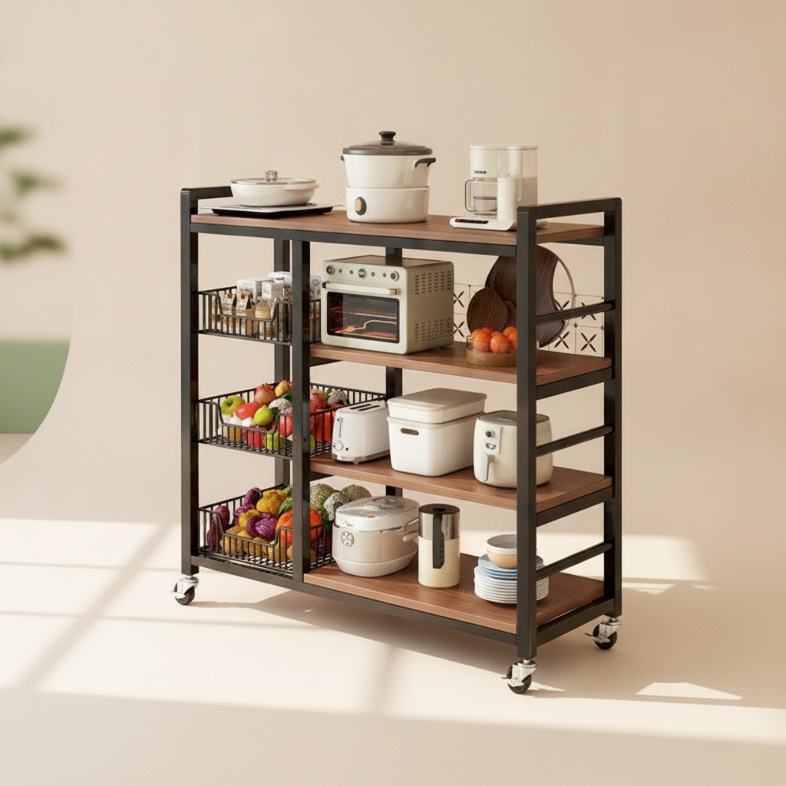 Kitchen Storage Rack Multi-Tie - огляд і ціна Kitchen Baking Cart