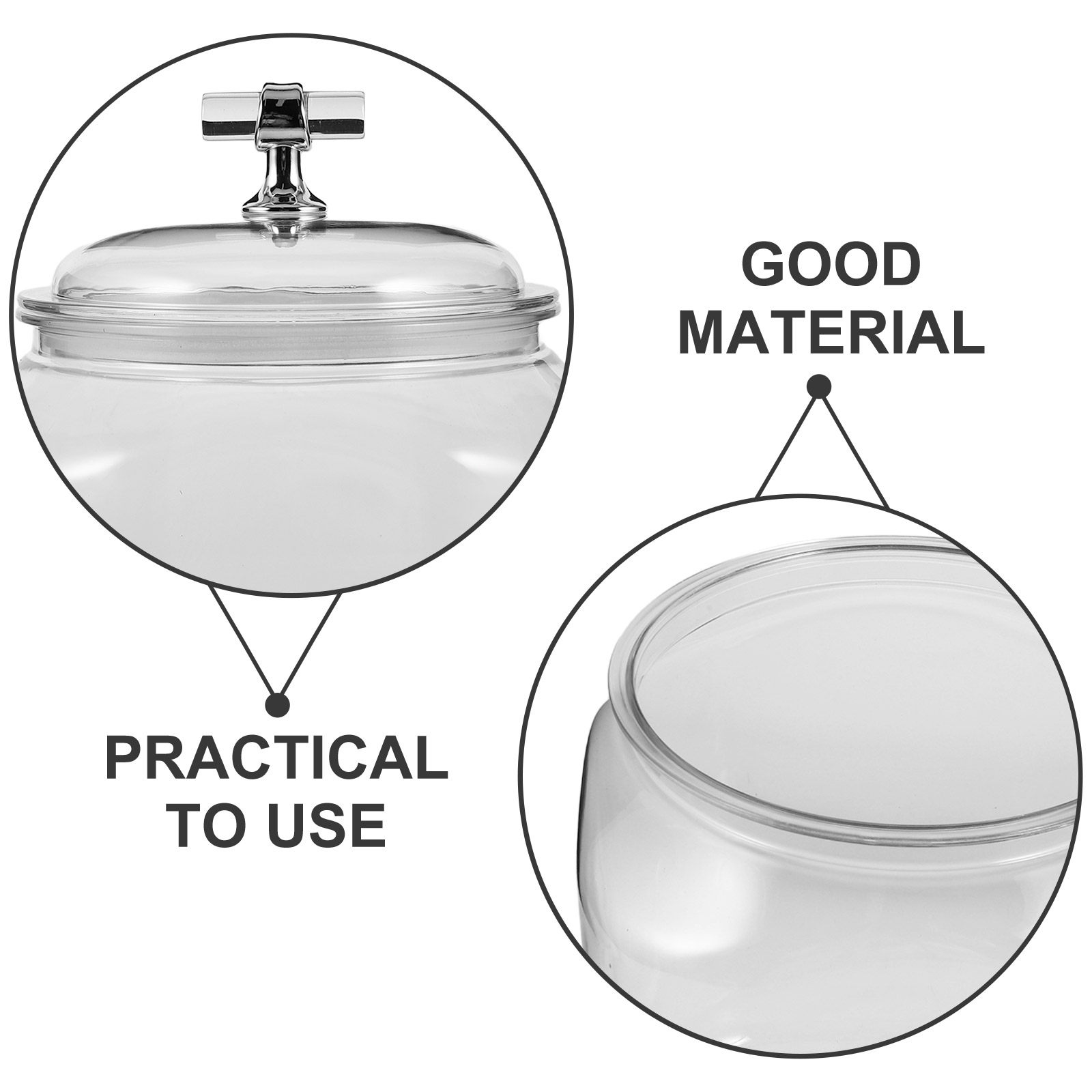 Large Airtight Clear Plastic K - огляд і ціна Kitchen Baking Organization