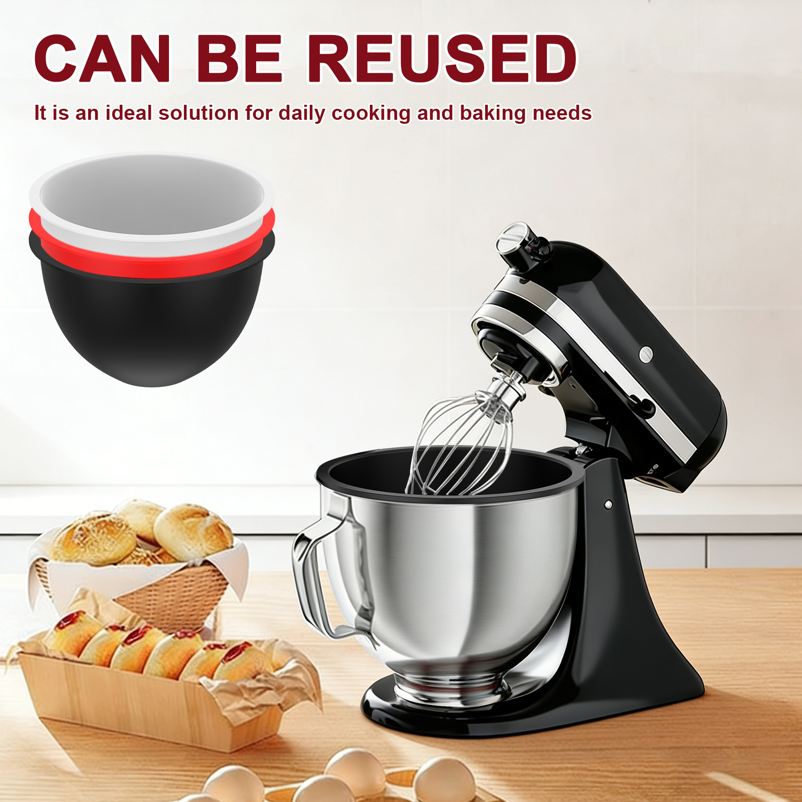 Silicone Bowl With Lids Includ - огляд і ціна Kitchenaid Baking Bowl