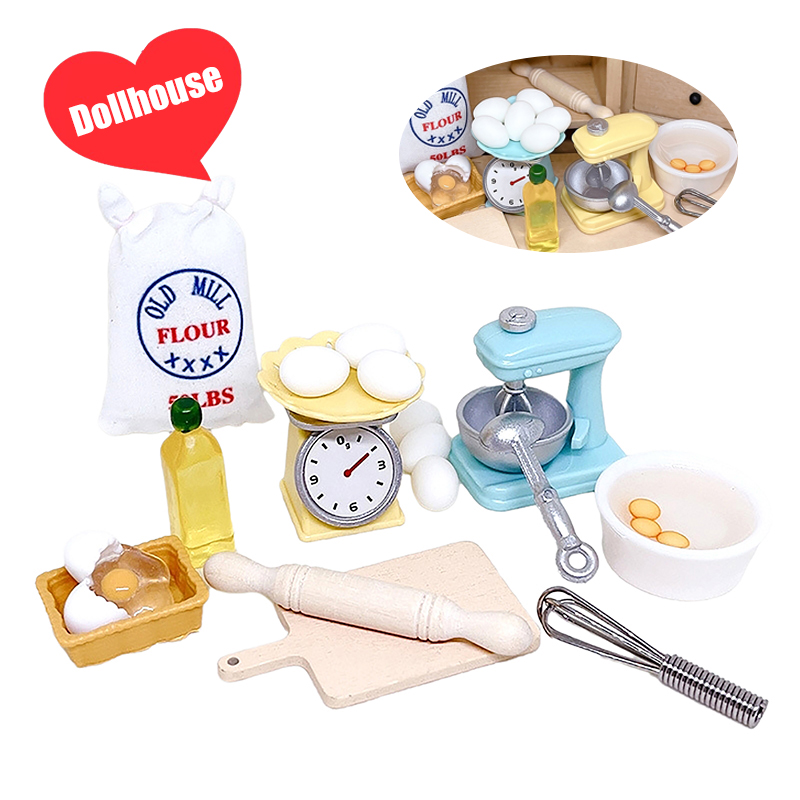 1Set 1:12 Dollhouse Miniature  - огляд і ціна Kitchen Tools In Baking
