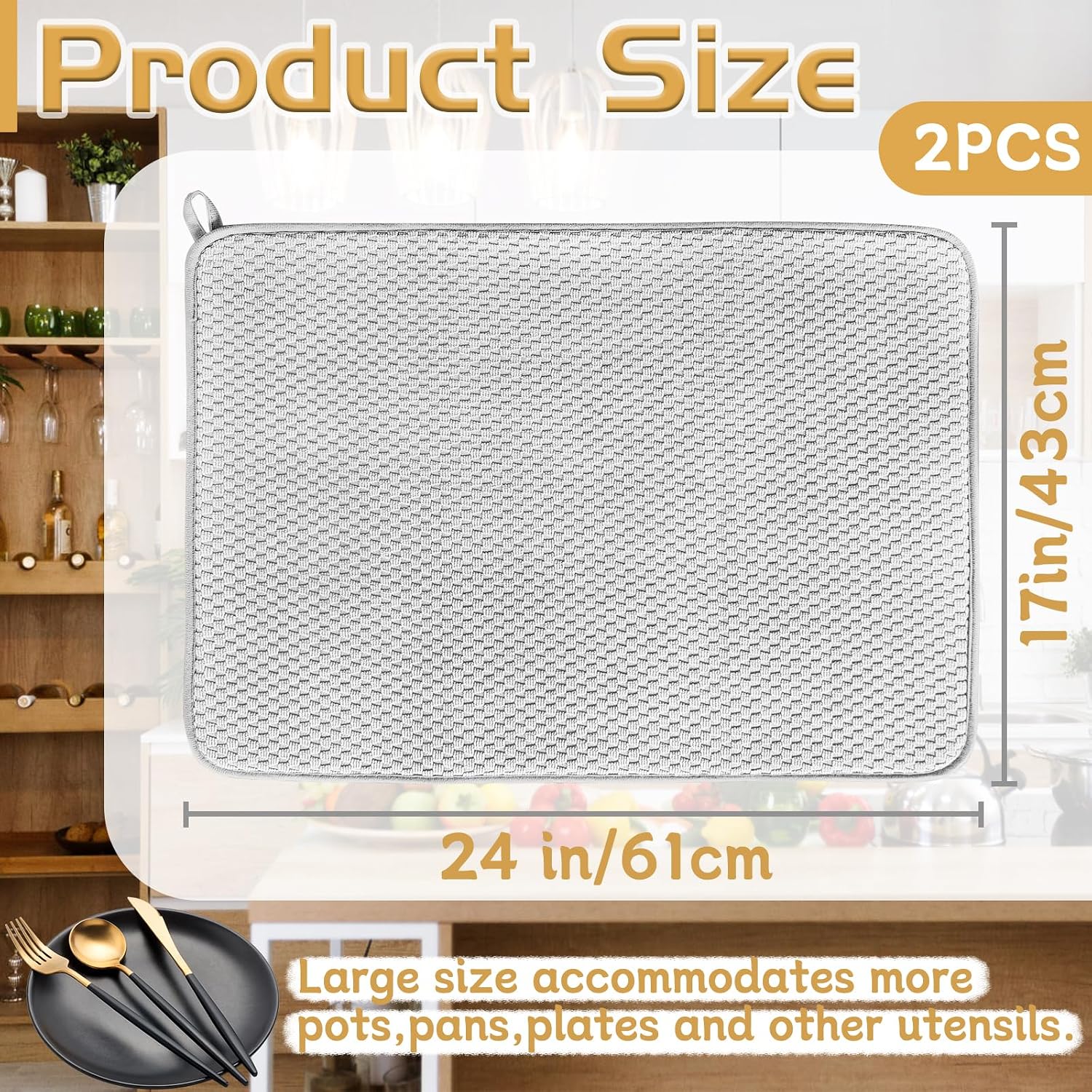 2-Piece Microfiber Tableware D - огляд і ціна Kitchen Baking Counter