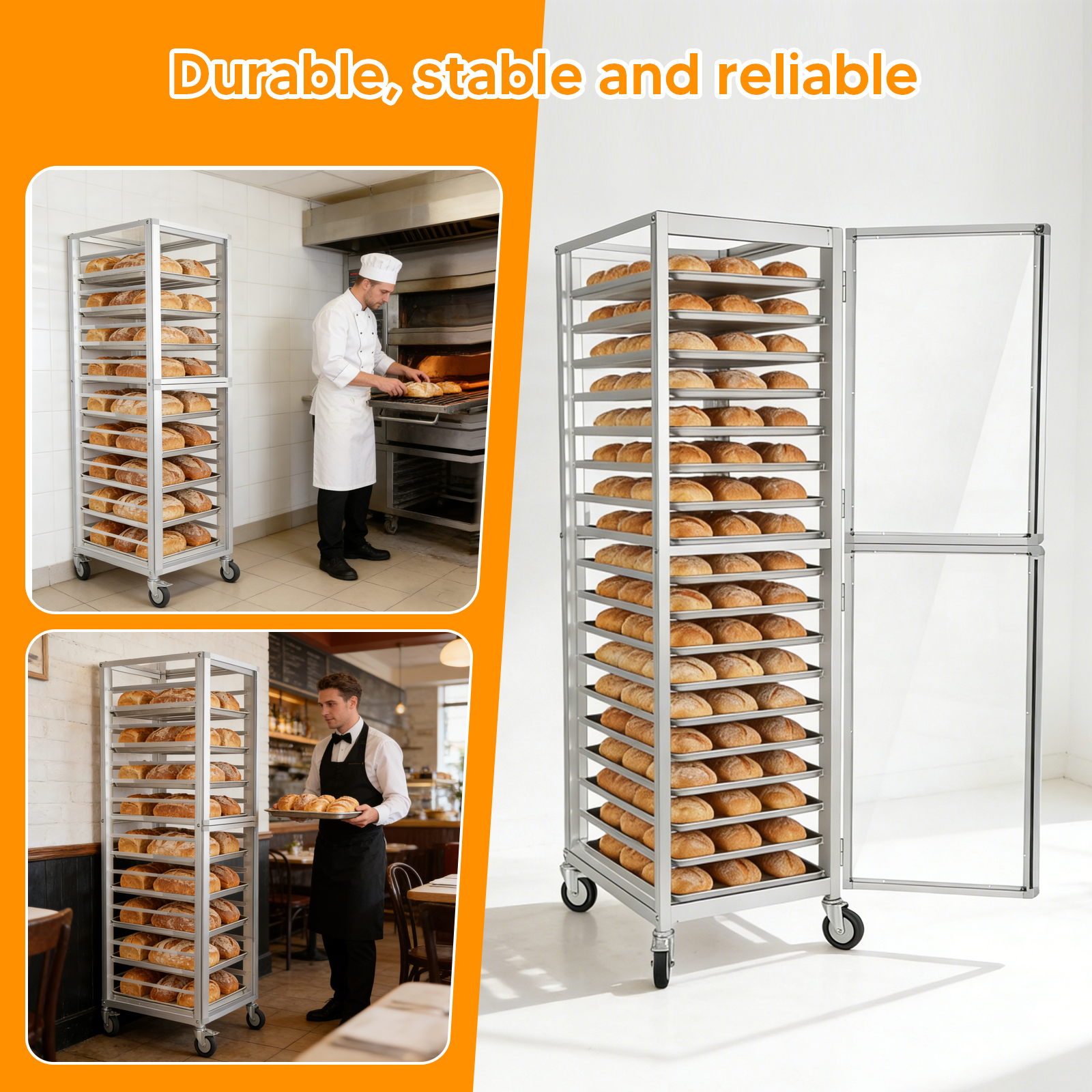 18 Tiers Commercial Bakery Rac - огляд і ціна Kitchen Baking Cart