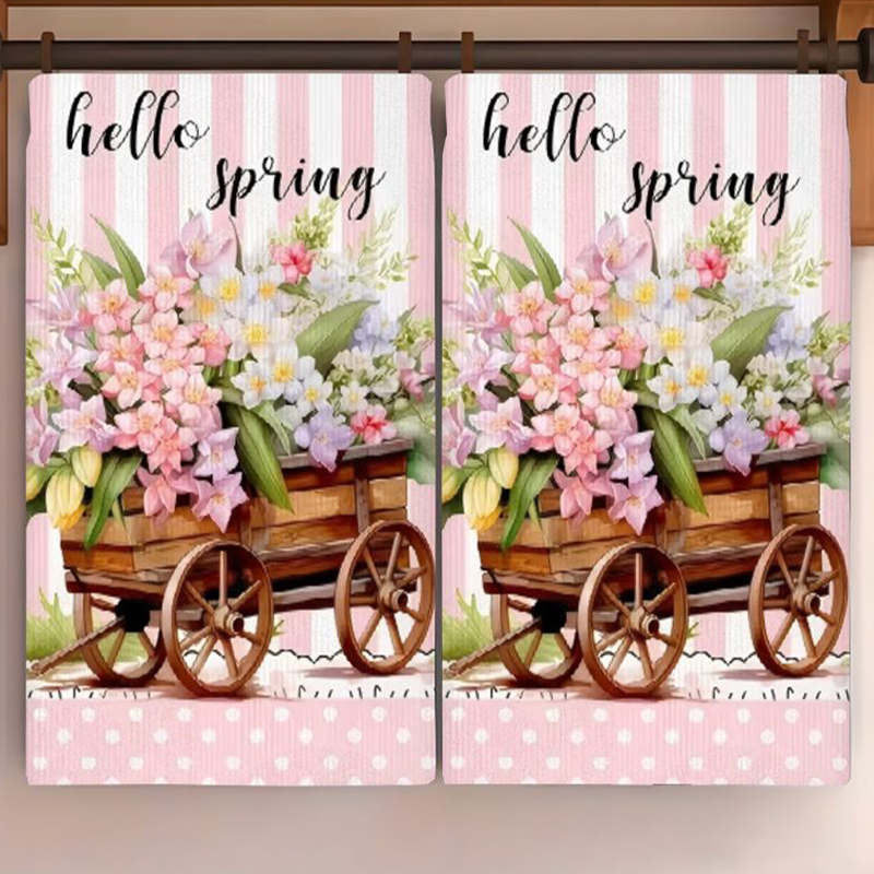2Pcs, Spring Flower Cart Kitch - огляд і ціна Kitchen Baking Cart