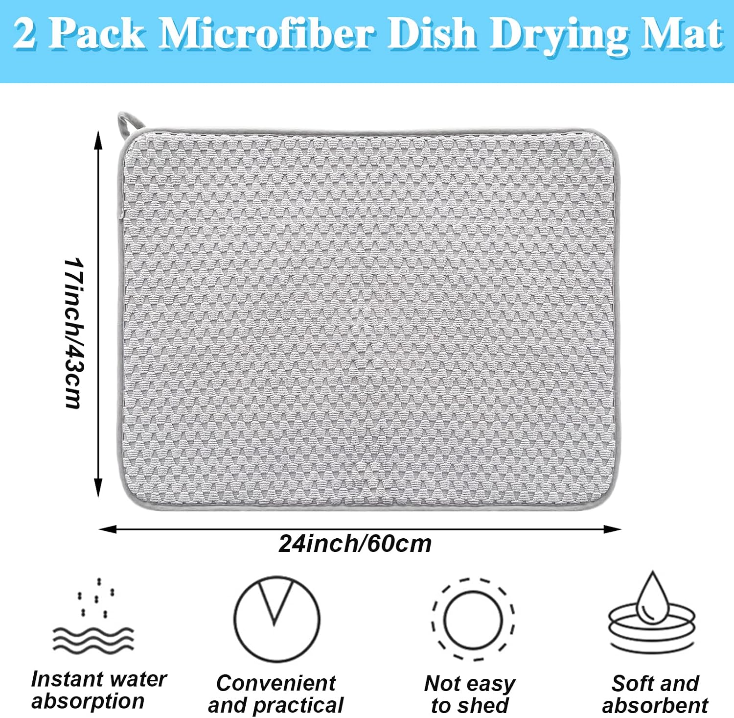 2-Pack microfiber tableware dr - огляд і ціна Kitchen Baking Counter