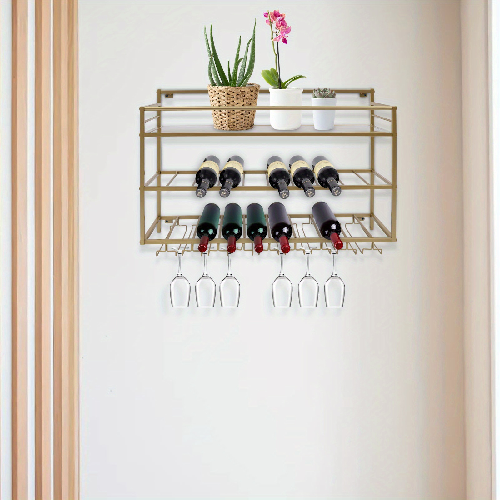 Rustic Industrial Wine Rack –  - огляд і ціна Kitchen Baking Organization